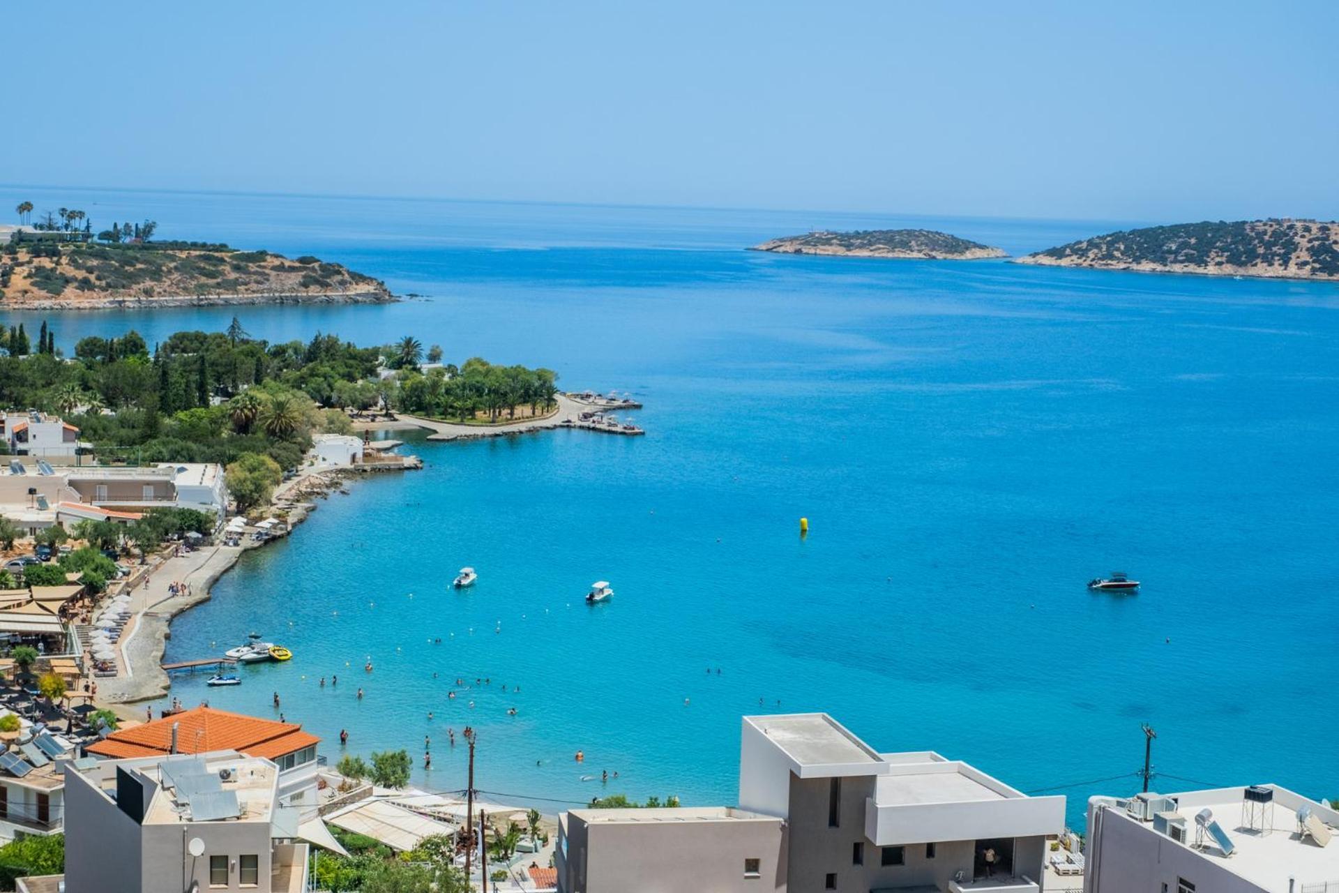 Thea Panoramic Sea View Apartment Agios Nikolaos  Ngoại thất bức ảnh