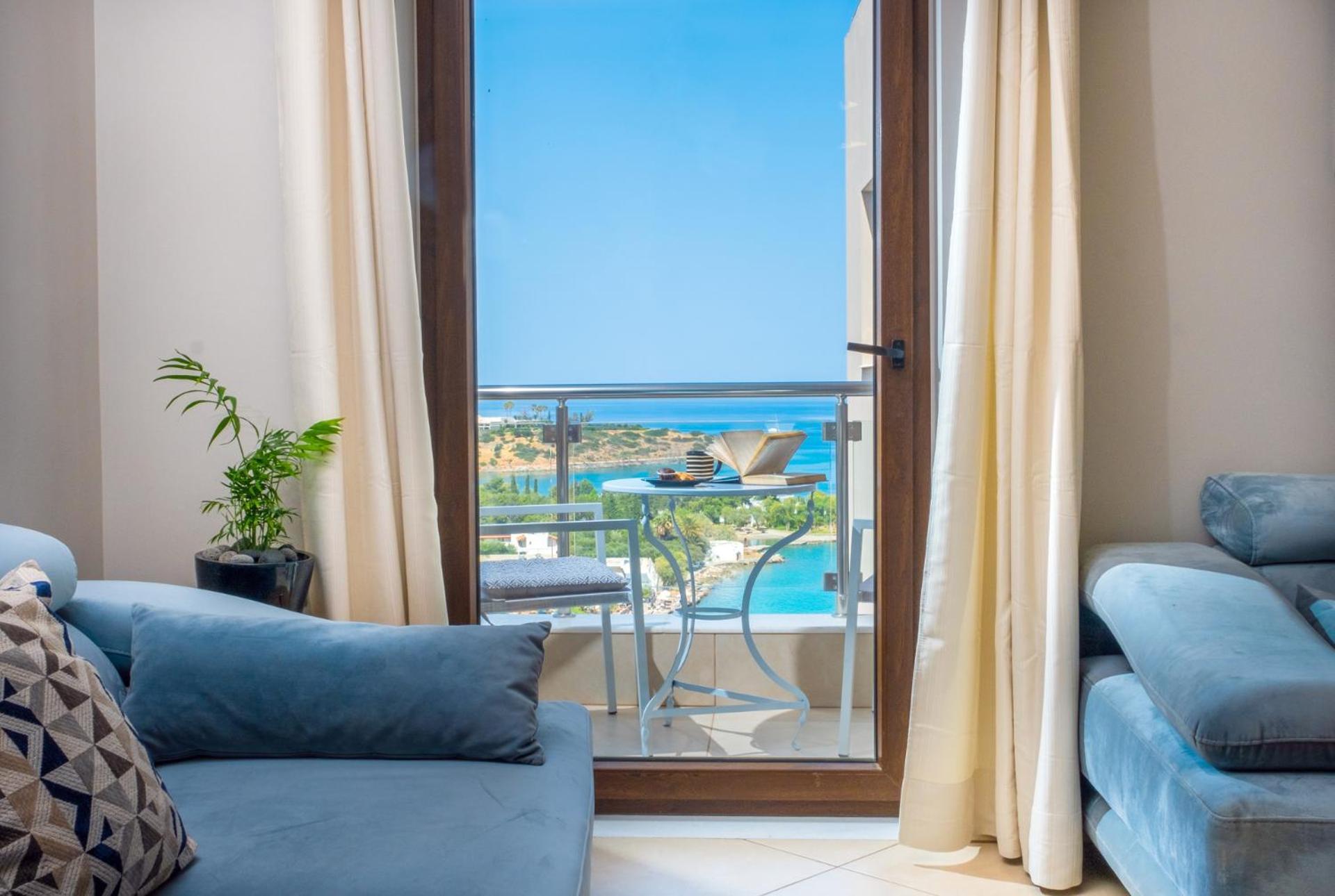 Thea Panoramic Sea View Apartment Agios Nikolaos  Ngoại thất bức ảnh