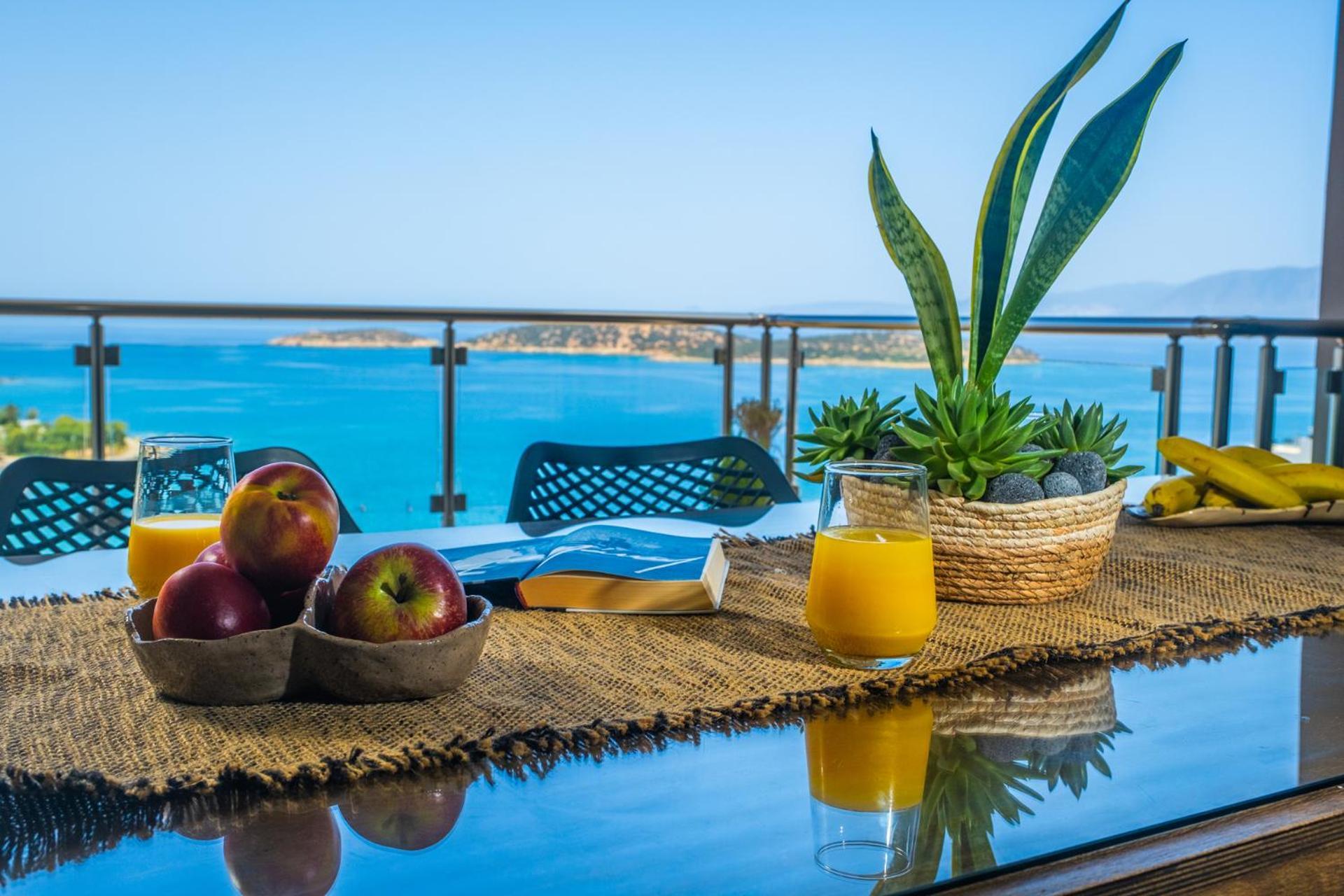 Thea Panoramic Sea View Apartment Agios Nikolaos  Ngoại thất bức ảnh